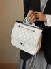 Fashion Diamond Lattice Backpacks for Women Solid Color All-Match Chains Two Shoulder Bag Student Commuter Handbags 1