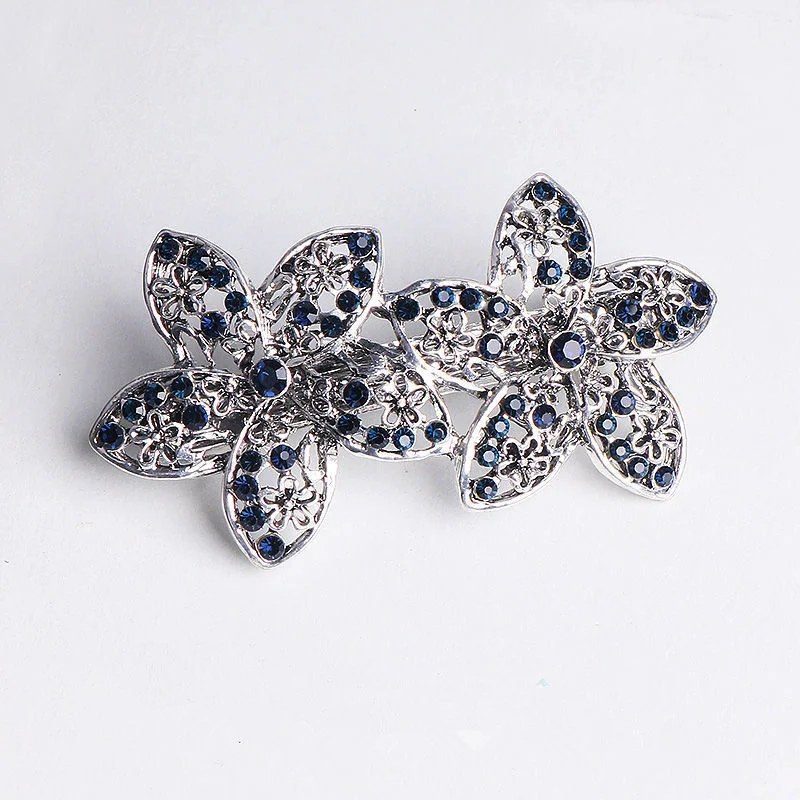 New Korea Exquisite Elegant Crystal Luxury French Hair Clips Women Girls Hair Barrettes Accessories Ornaments Hairpins Headdress goody hair clips Hair Accessories