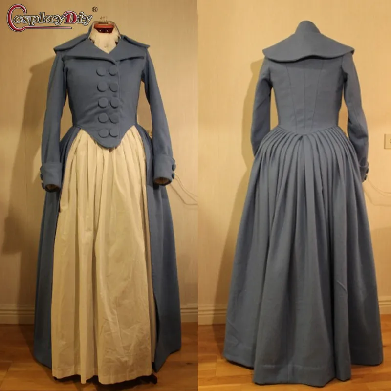 

Cosplaydiy 18th Century Riding Habit Victorian Edwardian Hunting Dress Women Period Vintage Costume Walking Dress Custom Made