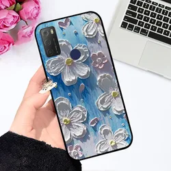 Cute Astronaut Soft Silicone TPU Phone Case - Back Cover Bumper s - Alcatel 1S (2021) (THR01LDH)
