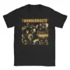 Thunderbolt Superheros Comic T-Shirts for Men Funny Cotton Tee Shirt Round Collar Short Sleeve T Shirts Printed Clothes