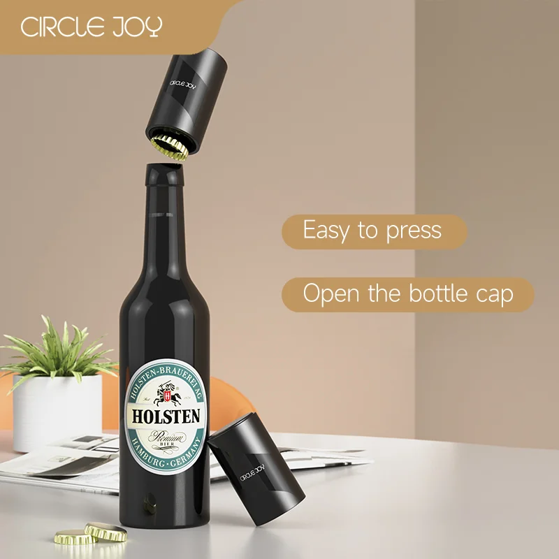 

Автоматическая открывалка для пивных бутылок, магнитная открывалка из нержавеющей стали с отжимом, открывалка для крышки, кухонные аксессуары