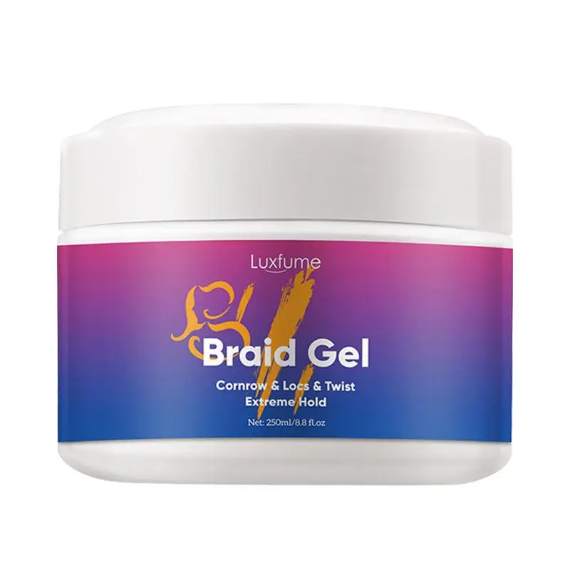 

Braid Conditioning Gel 250ml Shining And Conditioning Hair Gel Extra Hold Edge Stay Gel For Braiders Hair Conditioning Long