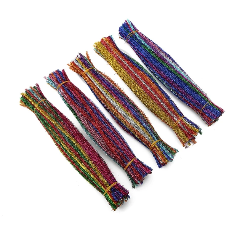 

Kids Craft Chenille Stem Soft Pipe Cleaners Kindergarten Popular Props 100Pcs