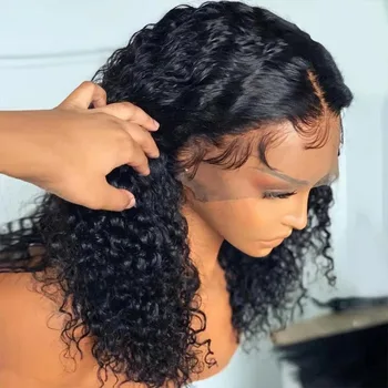 Curly Short Bob Human Hair Wigs Glueless 13X6 HD Lace Frontal Wig 13x4 Deep Wave Brazilian 7X5 Glueless Lace Wigs For Women 1