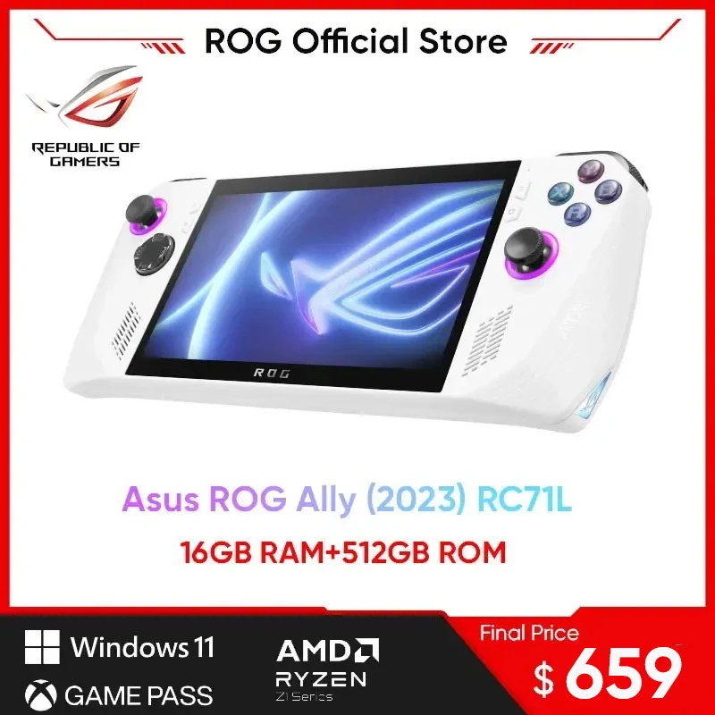 Asus rog ally (120) rc71l ryzen z1 extreme handheld spiel spieler  