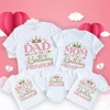 Birthday Princess Family Matching Clothes Mother Father Kid T Shirt Tops Baby Bodysuit Girl Birthday Party Look Outfits T-shirts 1