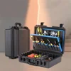 Portable Waterproof Multi-Pocket Aluminum Divider Tool Box Outdoor Luggage (Hand Drawer) Tool Organizer Power Tool Boxs 3