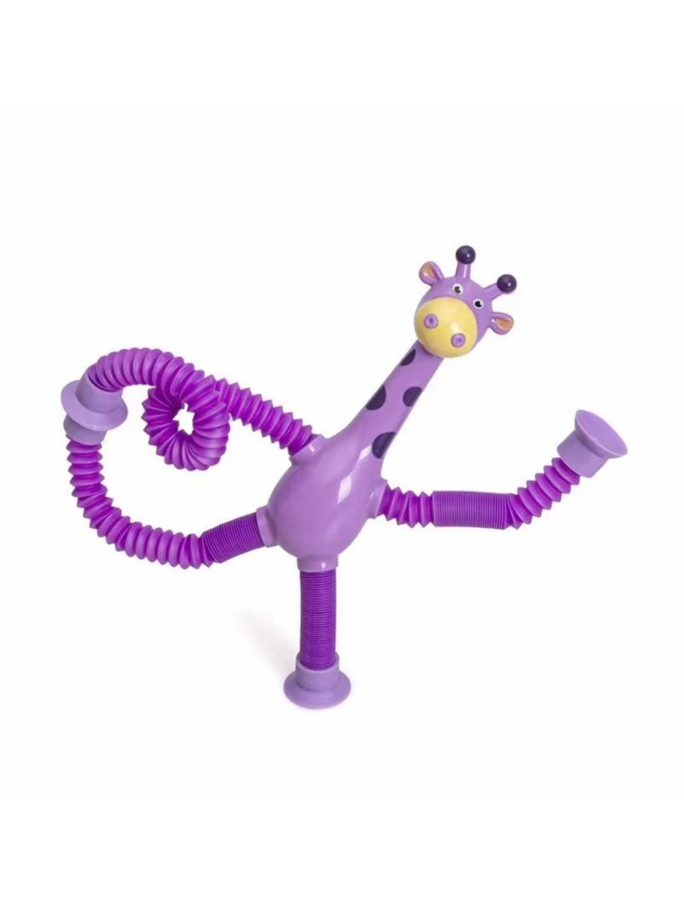 Suction cup giraffe telescopic and ever-changing luminous toy children's cartoon creative educational toy stretch telescopic suction cup toy