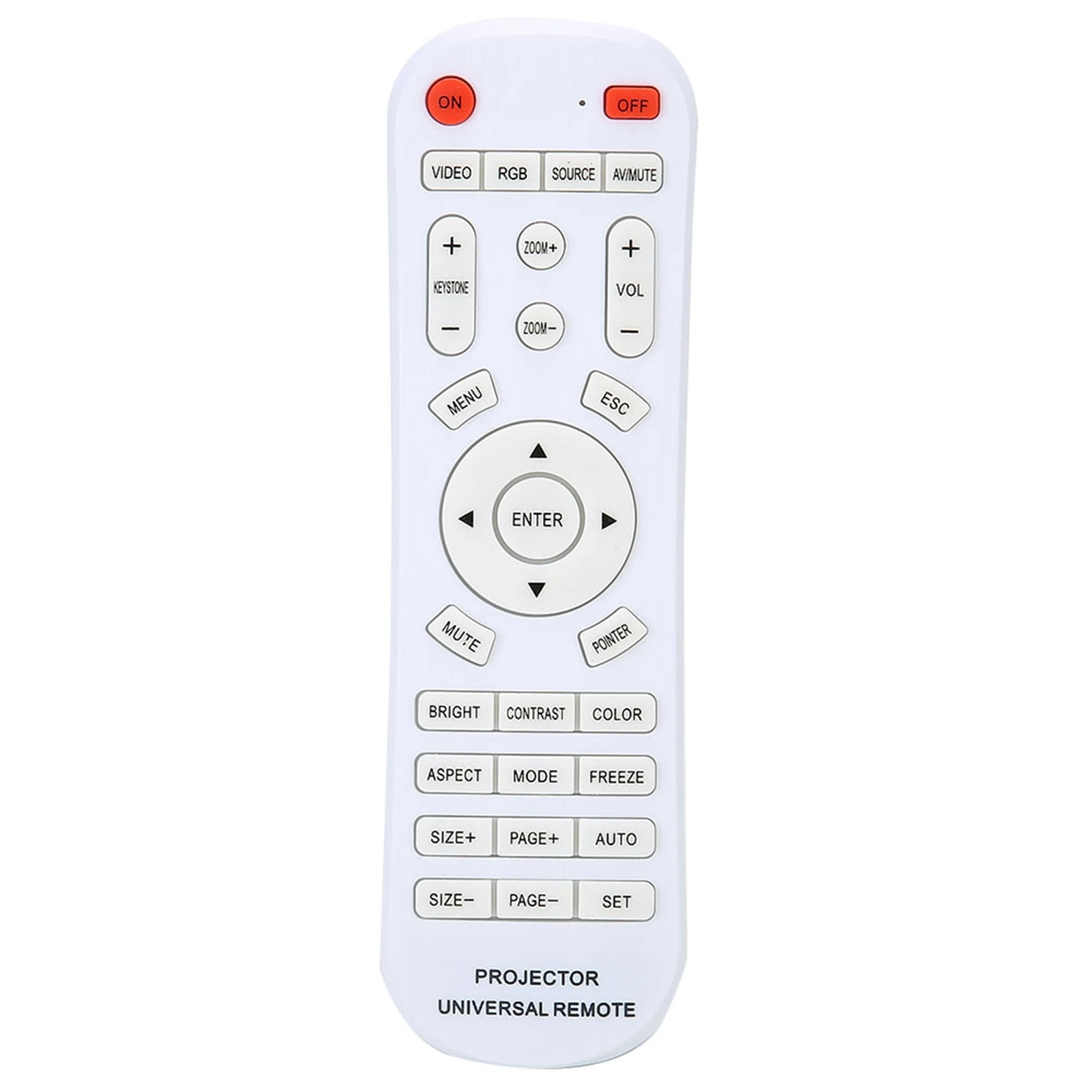 Projector Remote Contol Projector Remote Remote Control Replacement White Remote Control Controller Replacement for Projector