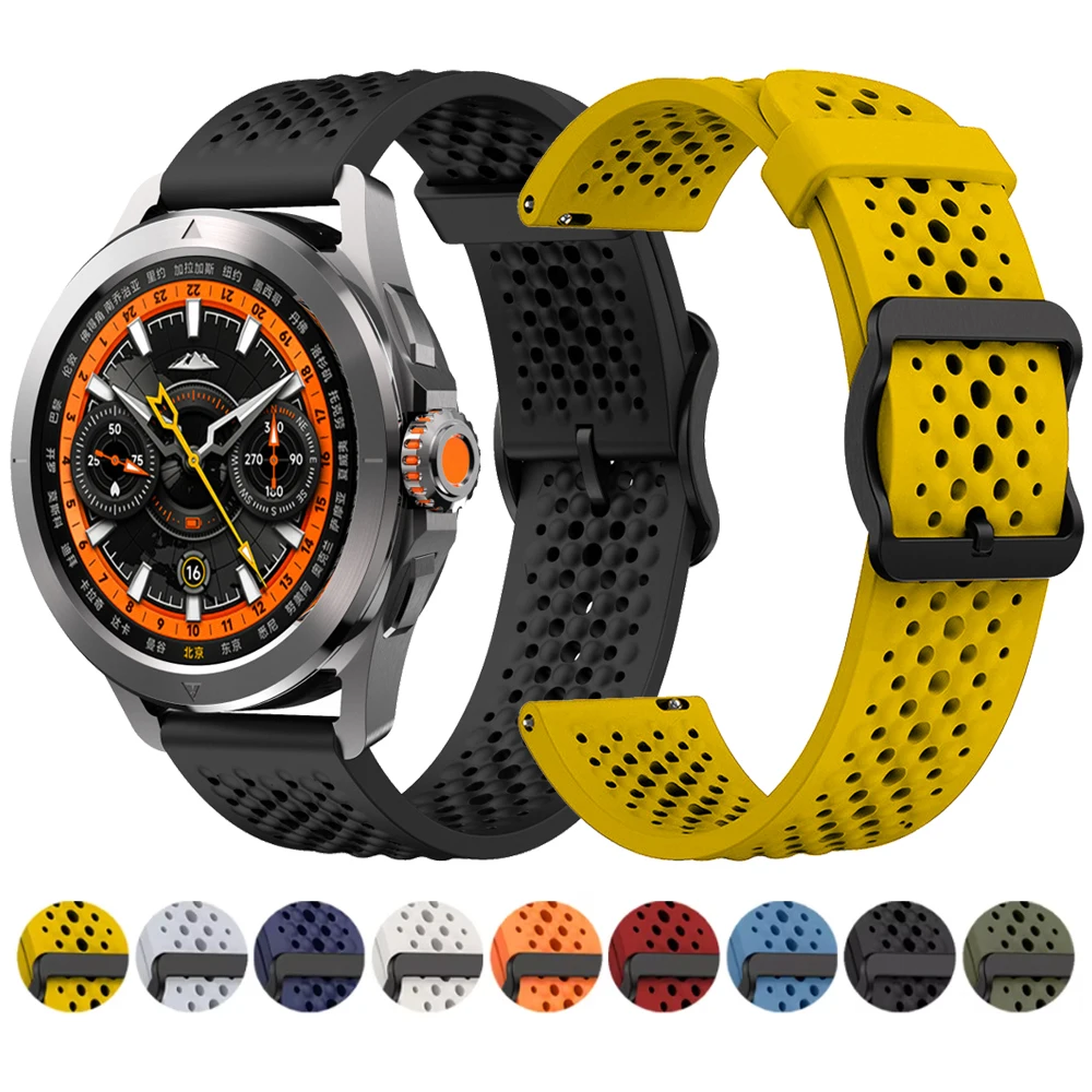 Silicone Sport Watchband Bracelet, 22mm - Official Strap