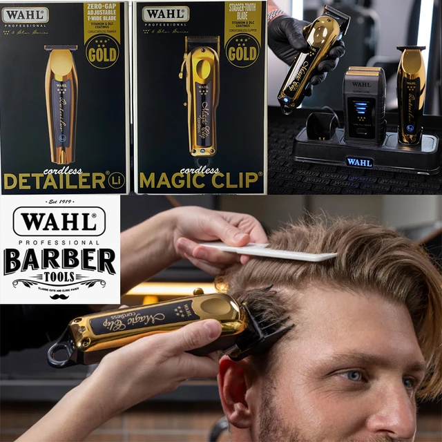 WAHL Professional 5 Star Cordless Magic Clip Clipper with Combs