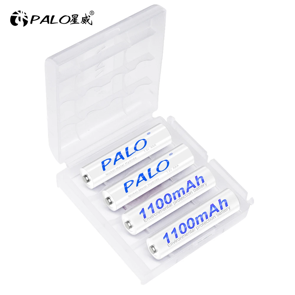 PALO 4-16Pcs AAA Rechargeable Battery 1.2V 1100mAh Ni-MH NiMH Rechargeable AAA Batterie for Flashlight Toys Remote Control Mouse — view 3