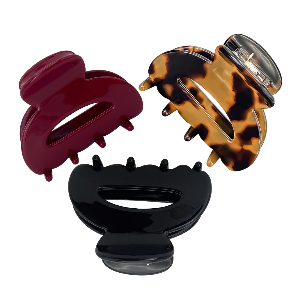 eManco Sweet Mini Fermaglio per capelli in acetato per donne e ragazze, fermaglio a forma di artiglio chic, forcine a granchio, fermagli per capelli alla moda._voghion.com
