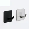 Self Adhesive Wall Hook Coat Rack Key Holder Towel Hooks Bedroom Stainless Steel Clothes Rack Kitchen Bathroom Accessories 2