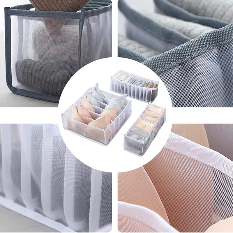 Storage box Underwear storage organizer Underwear storage box Drawer divider Drawer organizer Underwear storage box Socks wardrobe Drawer-type Panty socks Compartment storage boxes Drawer box Home