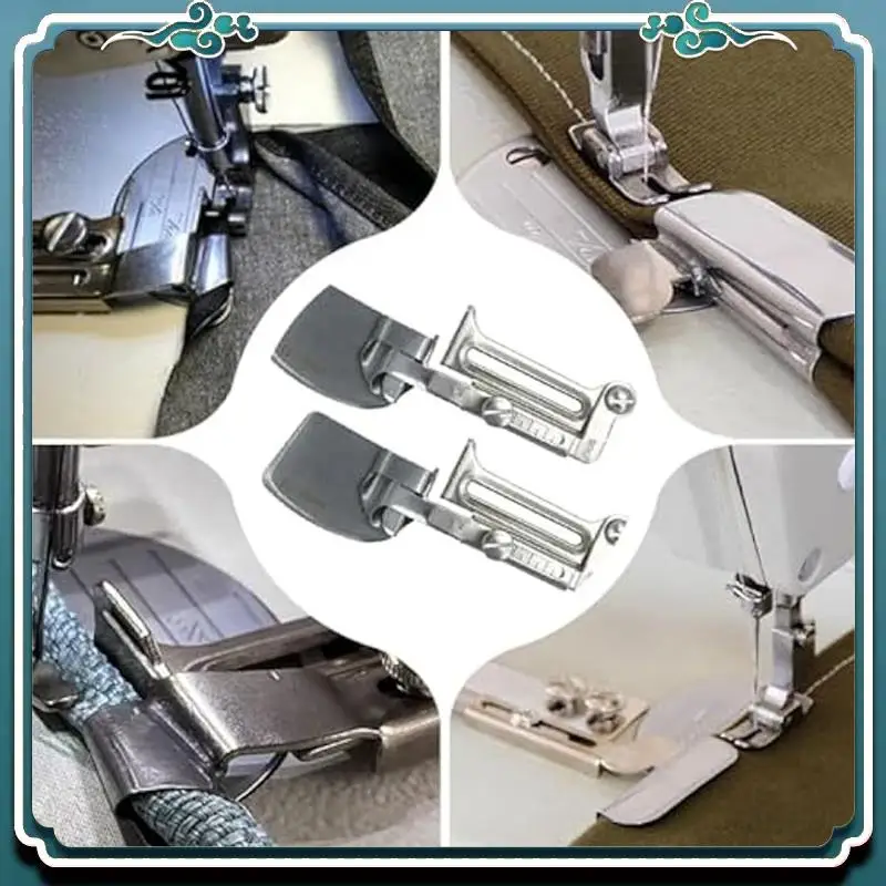 Adjustable Sewing Rolled Hemmer Foot, 2Pc 12-20MM Adjustable Universal Sewing Rolled Hemmer Foot Set Durable Easy To Use