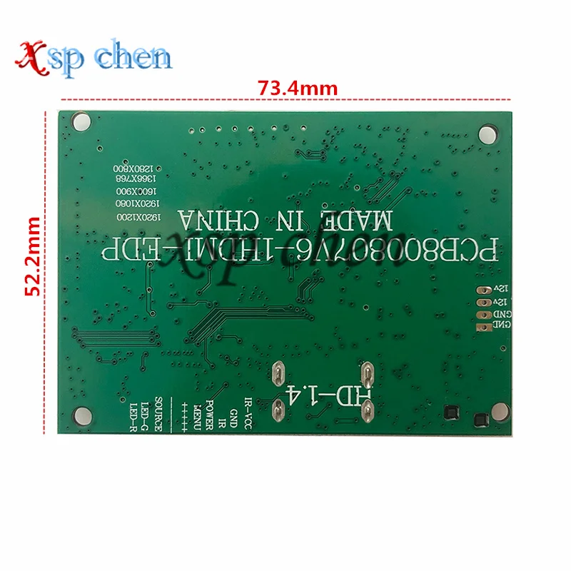 Placa do Motorista do Lcd de Hdmi Edp 30pin Definição da Tela 1920*1200 1920*1080 1600*900 1366*768 1280*800 Borda 30 Pin - Imagem 5