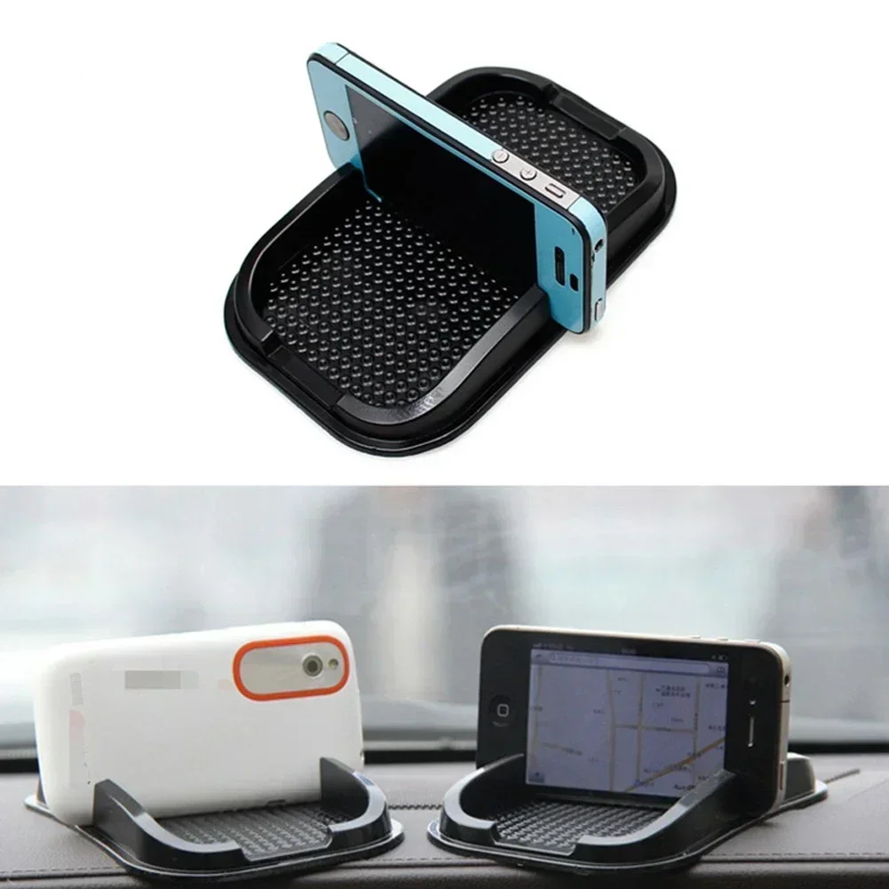 Dashboard Phone Holder Universal Anti-slip Car Phone Holder Silicone Mat Pad Dashboard Phone Stand Mount GPS Bracket For IPhone 13 Pro Max dashboard phone holder dash phone holder