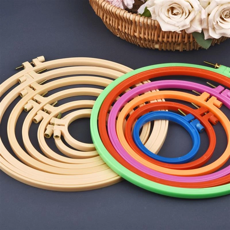 waterproof tool bag 27cm DIY Embroidery Hoop Tool Plastic Hoop Frame Imitation Bamboo Craft Sewing Tools Home Deco Chinese Traditional Circle tool chest with tools