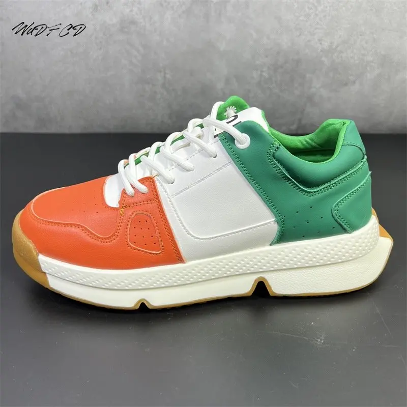 Luxury Sneakers Casual Men Designer Punk Board Shoes Fashion Genuine  Leather Cowhide Upper Height Increased Flat Platform Shoes - AliExpress