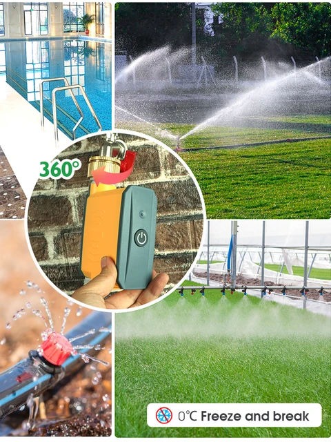 Zigbee Wireless Garden Irrigation Timer with Gateway Tuya SmartLife App Remote Intelligent Automatic Sprinkler Control System 5