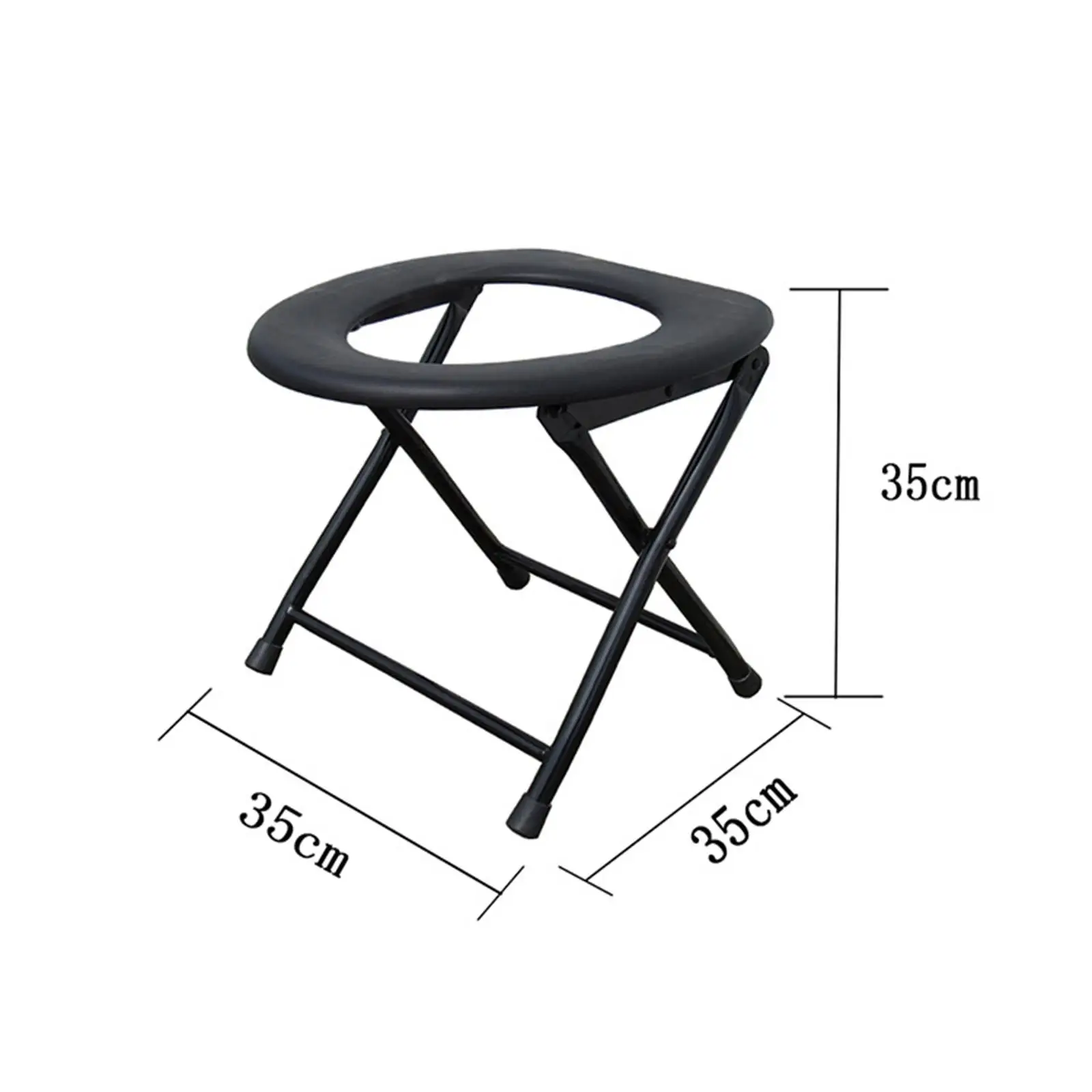 Portable Camping Toilet Seat Bedside Commodes for Adults Comfortable Folding Portable Camping Toilet Seat Bedside Commodes for Adults Comfortable Folding
