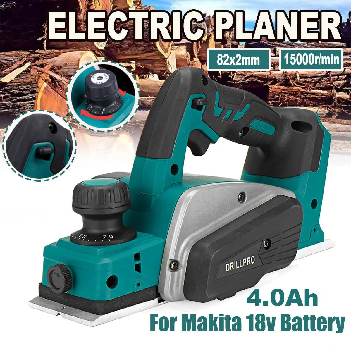 Electric Planer Hand Makita Battery 