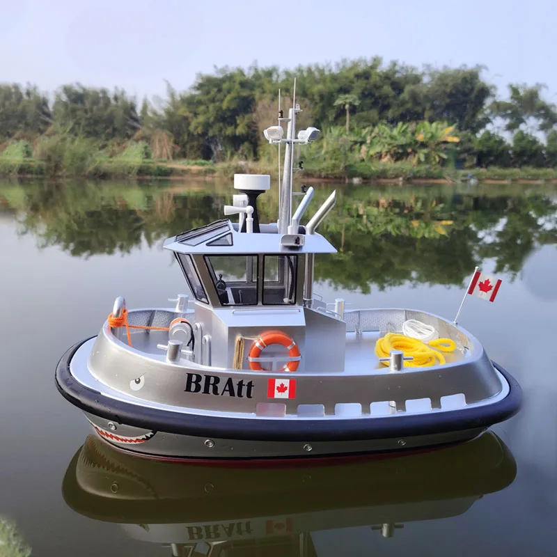 

1/18 RC Tugboat Model Kit Canadian BRAtt Tugboat DIY Hand-assembled Remote Control Ship Model Toy Gift