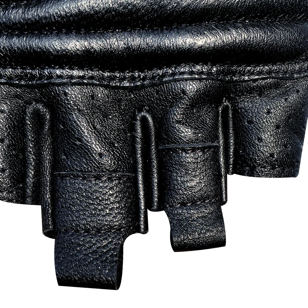 Motorcycle Gloves Half Finger Mitt Glove Fingerless Genuine Leather Summer Men Scooter Moto Mitten Electric Bike Racing Cycling motorcycle gloves sports gloves leather motorcycle gloves cycling gloves