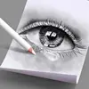 3Pcs 6Pcs Set Black White Sketch Charcoal Pencil Soft Medium Hard 4mm Lead Core Art Drawing Shadow Highlight Details Processing 4