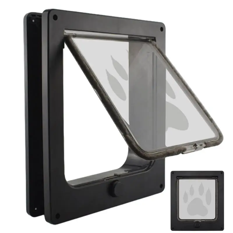 Large Cat Door Interior Door Pet For Cat Exterior 4 Modes Locking Suitable For Window And Wall Insulated Flap Dog