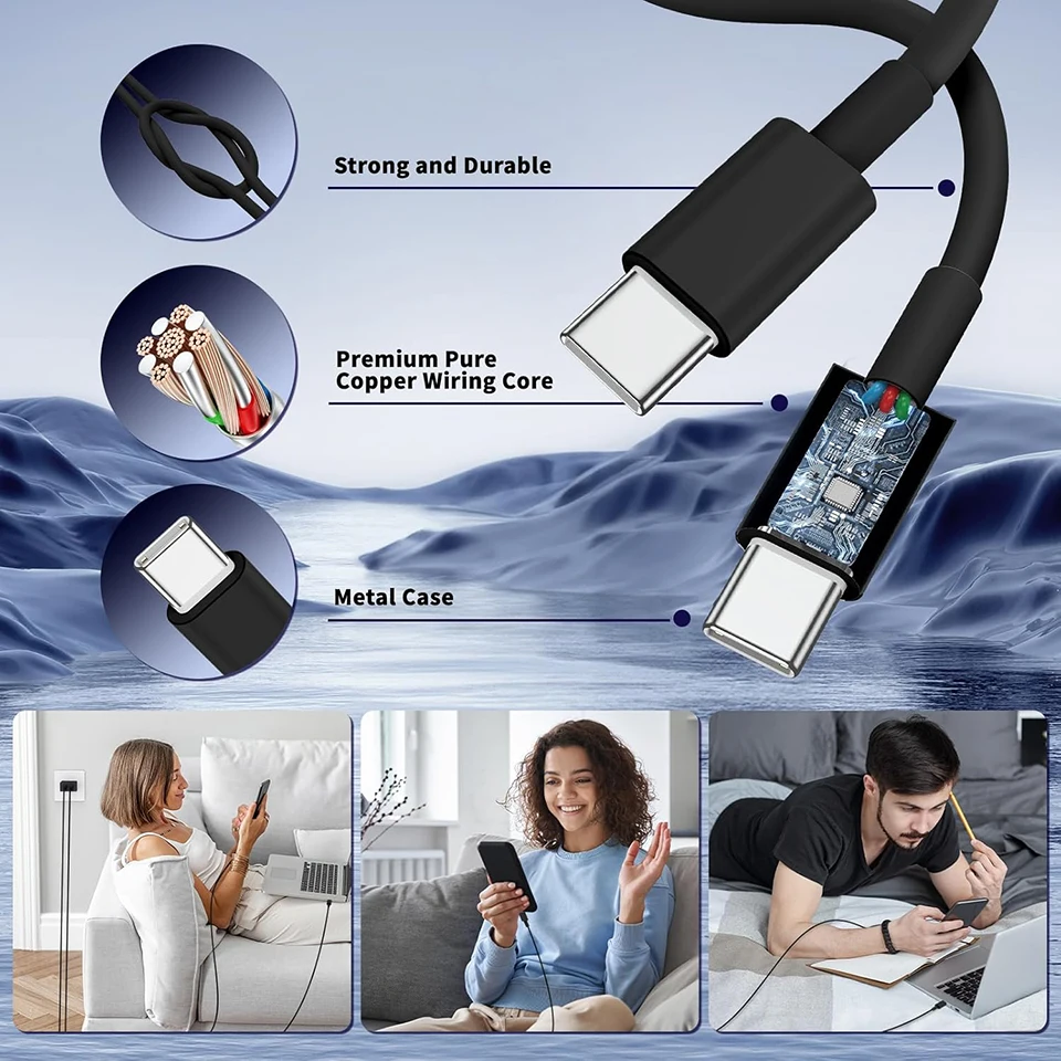 High-Speed 5A USB Type-C Charging Cable - 60W Super Fast Charger