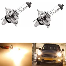 Dual Pack Quartz Halogen Headlight Bulbs - 60/55W Hi/Lo Beam, Rainbow Blue - White - Yellow Fog Light, 12V - H4/9003/HB2 Hi/Lo (3200K)