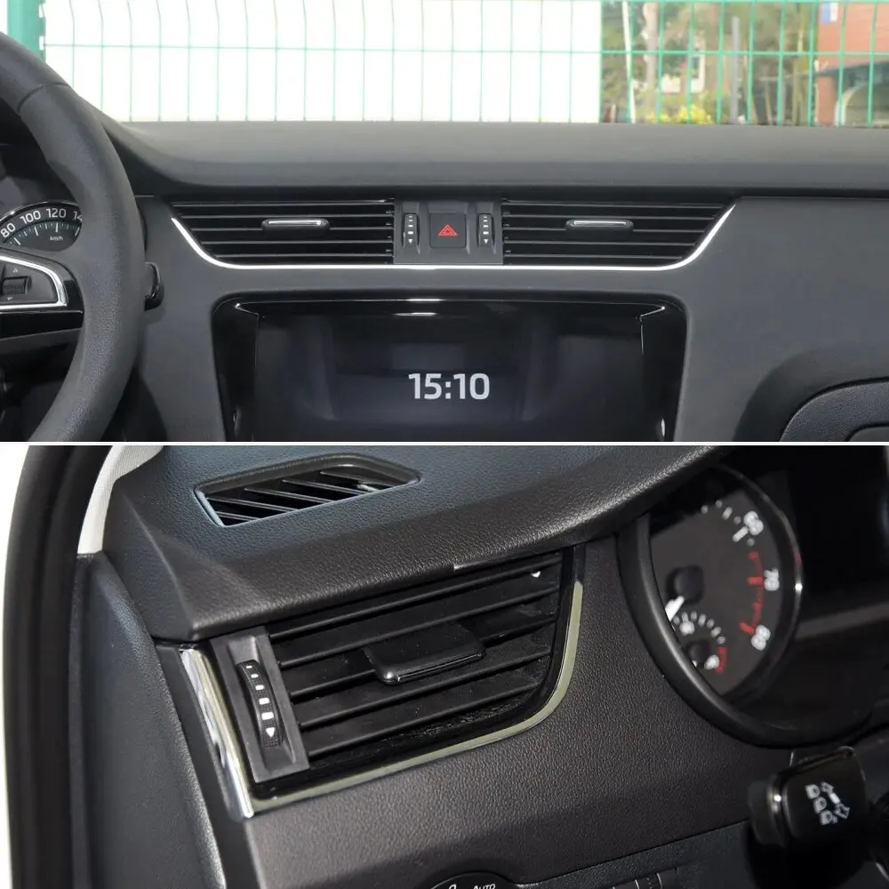 Skoda Octavia 3 A7 5E MK3 자동차 전면 후면 대시 보드 에어 벤트 AC 벤트 그릴 어셈블리 2015-2021 5E 0820951 ,5E 0819702 ,5ED 819203
