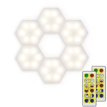 

Touch Sensor Quantum Lamp Remote Control Timing Dimmable LED Hexagonal Wall Lights for Bedroom Room Decor Honeycomb Nightlights