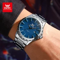 OPK Quartz Watch for Men Casual Watch Auto Date Stainless steel Strap Man Hand Clock 2