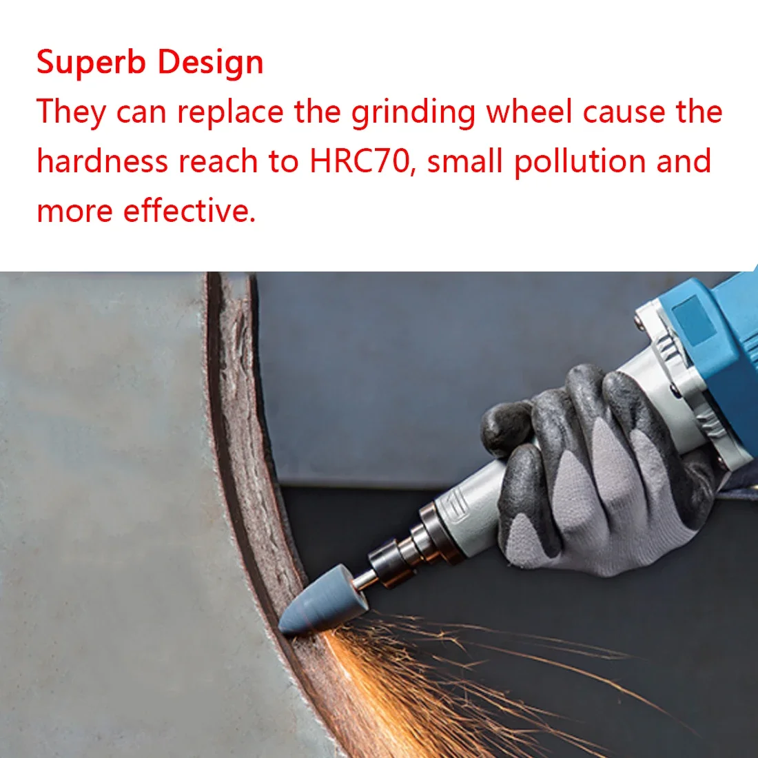 10Pcs Abrasive Mounted Wheels – Grinding & Polishing Heads for Dremel Rotary Power Tools, Electric Grinder Stones