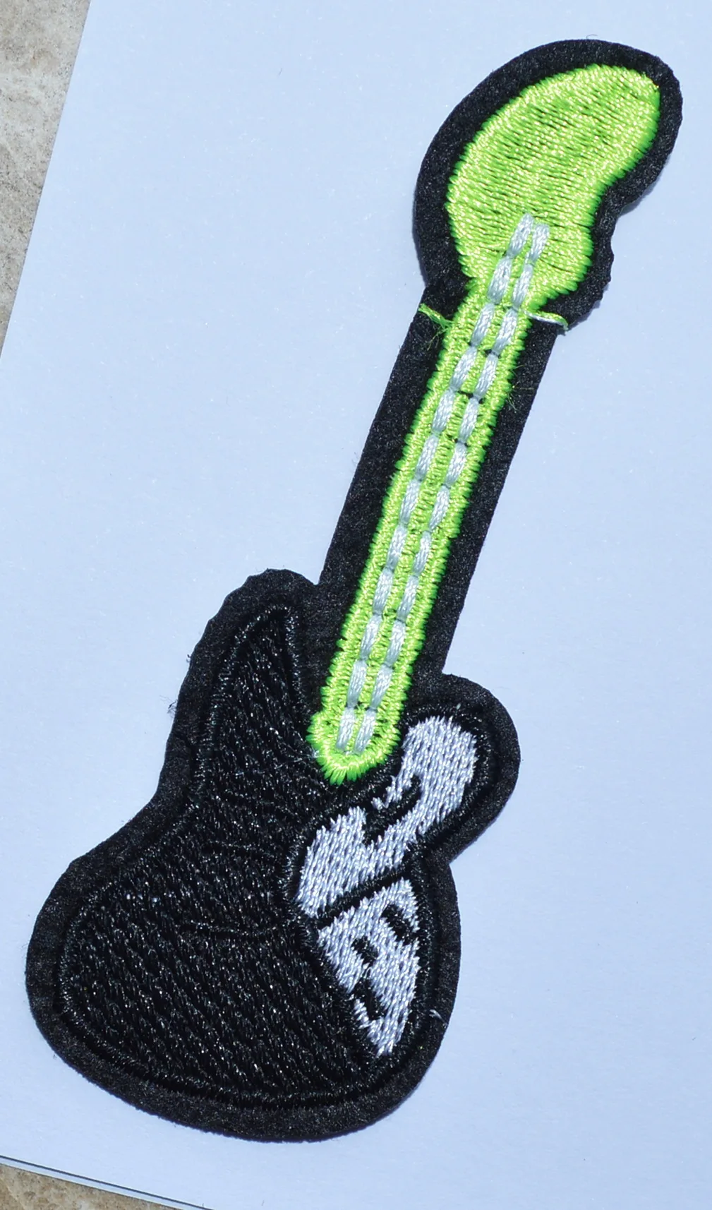 

(5 pcs)Electric Guitar Applique Patch Iron on Patches Rock & Roll Blues Jazz Music
