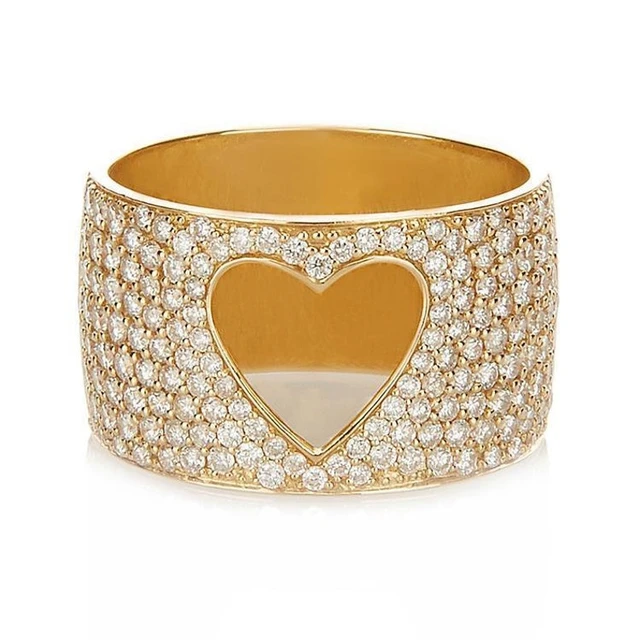 fcity.in - Fashion Frill Valentine Day For Girlfriend Rose Gold Heart Ring  For