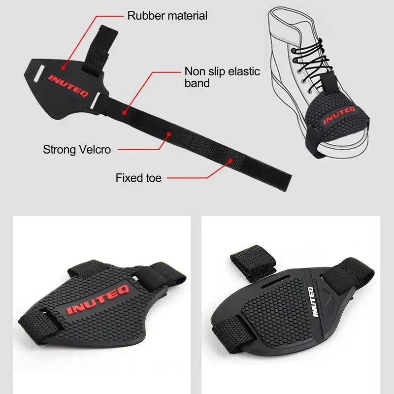 Rubber Motorcycle Shoes Protection Gear Shift Pad Adjustable Shifter Shield Anti Slip Pad Boot Cover Shifter Guards Protector