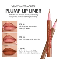 Crayon à lèvres mat, imperméable, Application lisse, résistant aux taches, hydratant, hautement pigmenté, 6 couleurs, maquillage pour le contour des lèvres 5