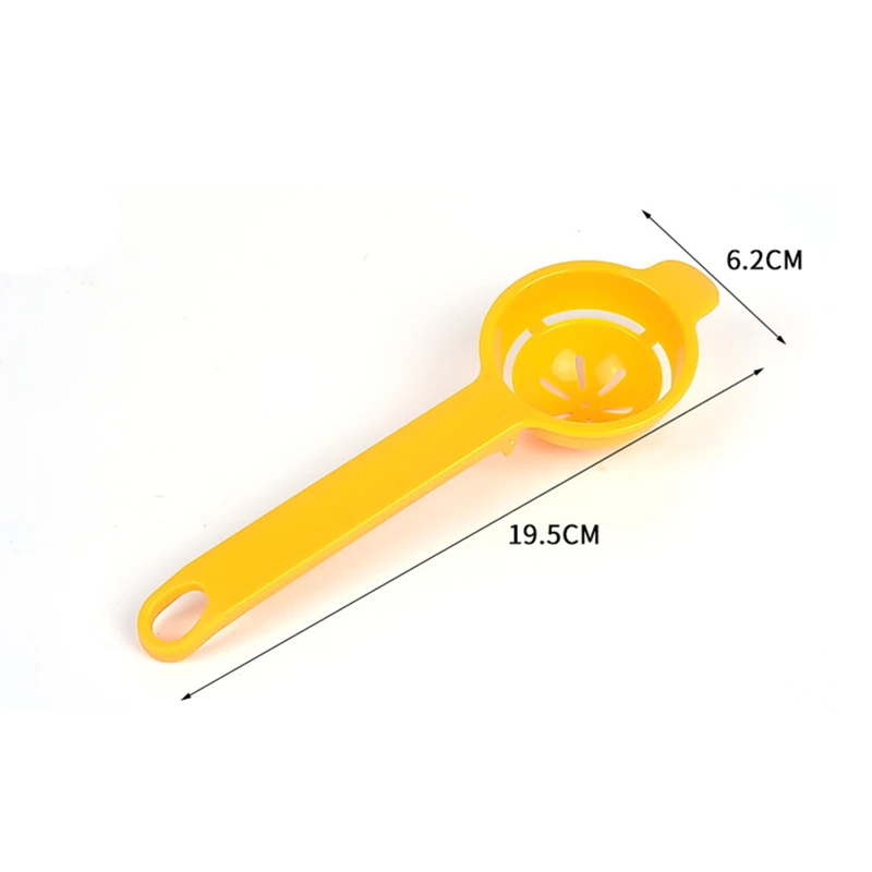 Extended Handle PP Egg White Separator with Hanging Hole Household Multi-purpose Quickly Separated Egg Dividers Kitchen Tool