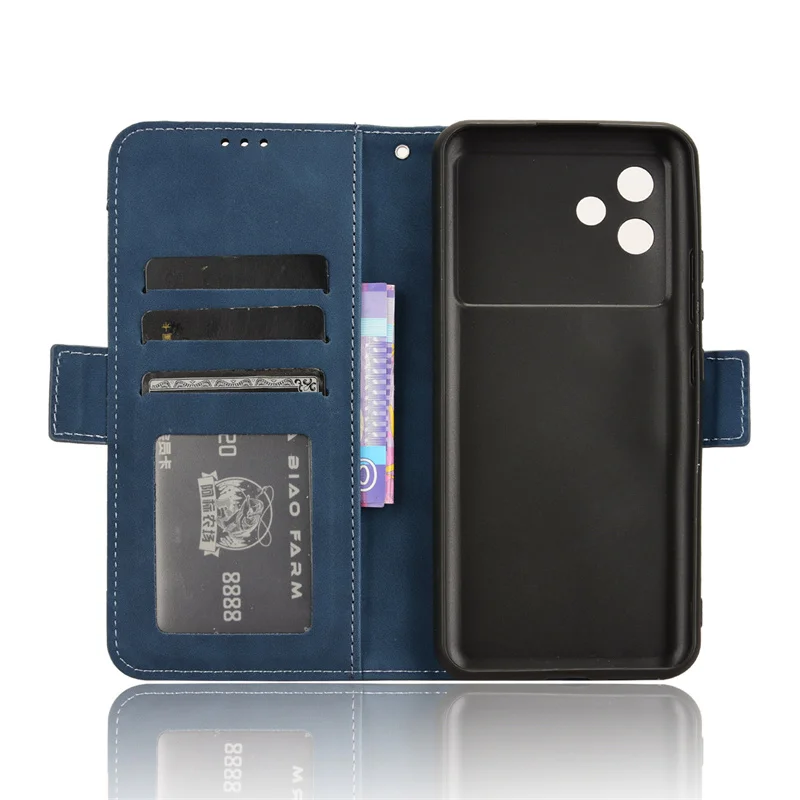 Leather Flip Case with Multi-Card Slots, 6.56