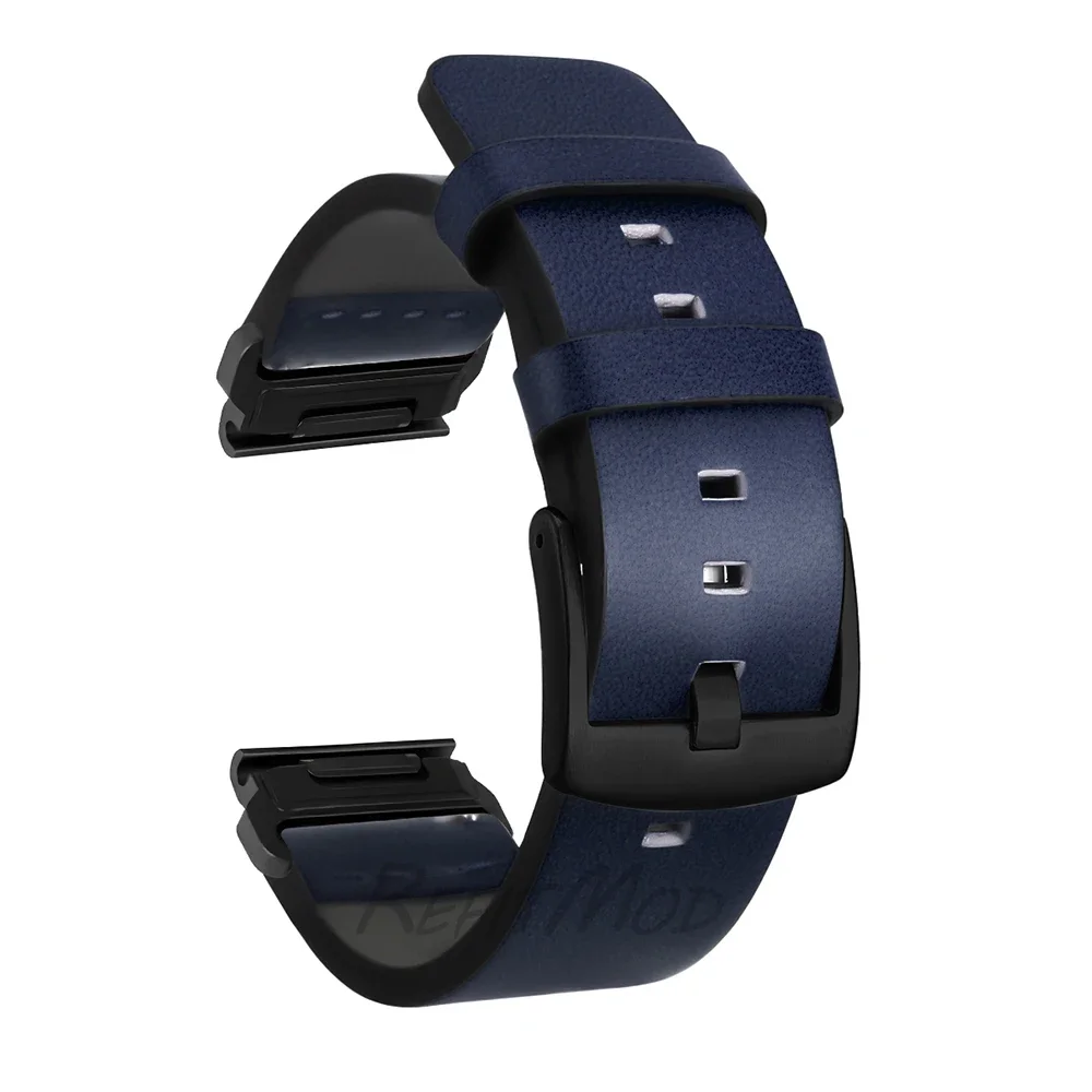 Quick Fit Leather Strap, 26mm/22mm Adjustable Band