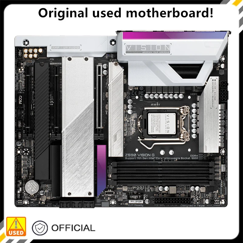 Per Z590 Vision G Scheda Madre Desktop Usata Originale Intel Z590 128Gb Ddr4 Lga 1200 I7/I5/I3 Usb3.0 Sata3