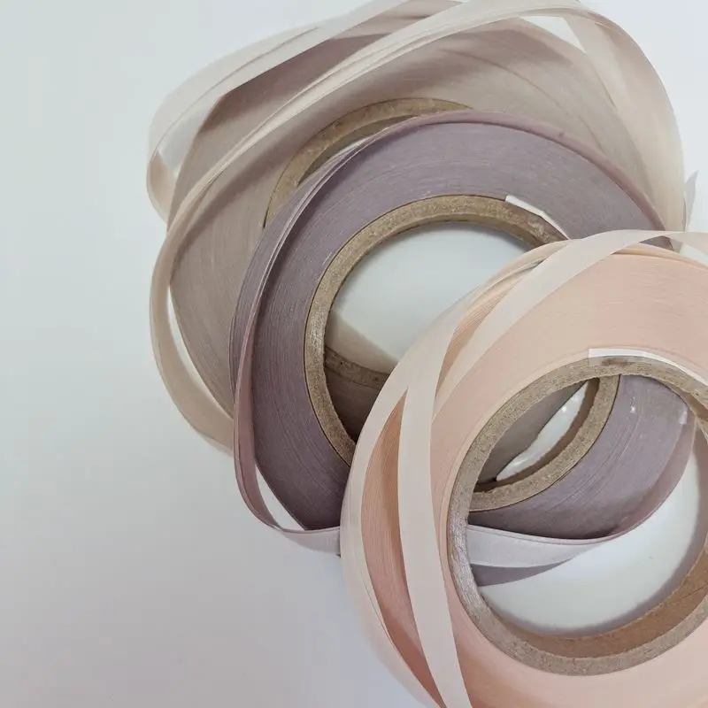 Skin/Black PU Glue Strip 1.0cm For Tape Hair Extension Making Thinner-PU-Fabrics For Making Tape Hair Extension (40 50 60 yards)