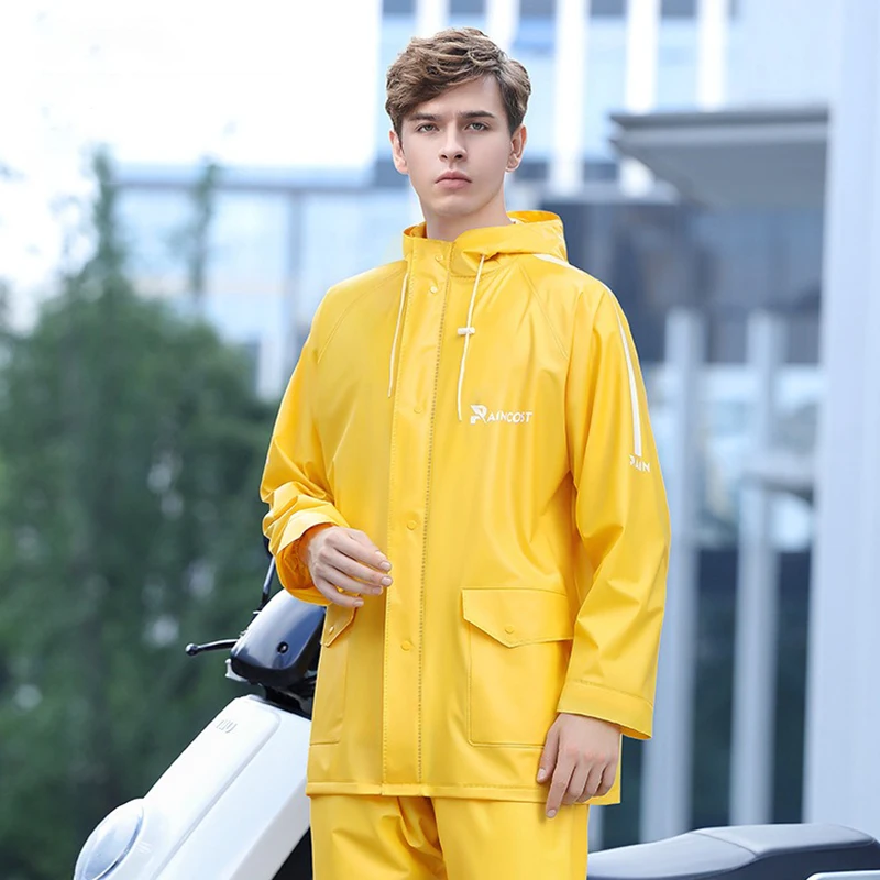 Rain Suit Fashion Men's Women's Fashion Raincoat Adult Waterproof