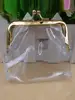 2024 Iron Mouth Clip Wallet Transparent Coin Purse Lipstick Credit ID Card Portable Bus Card Holder Multifunctional Change Purse 5
