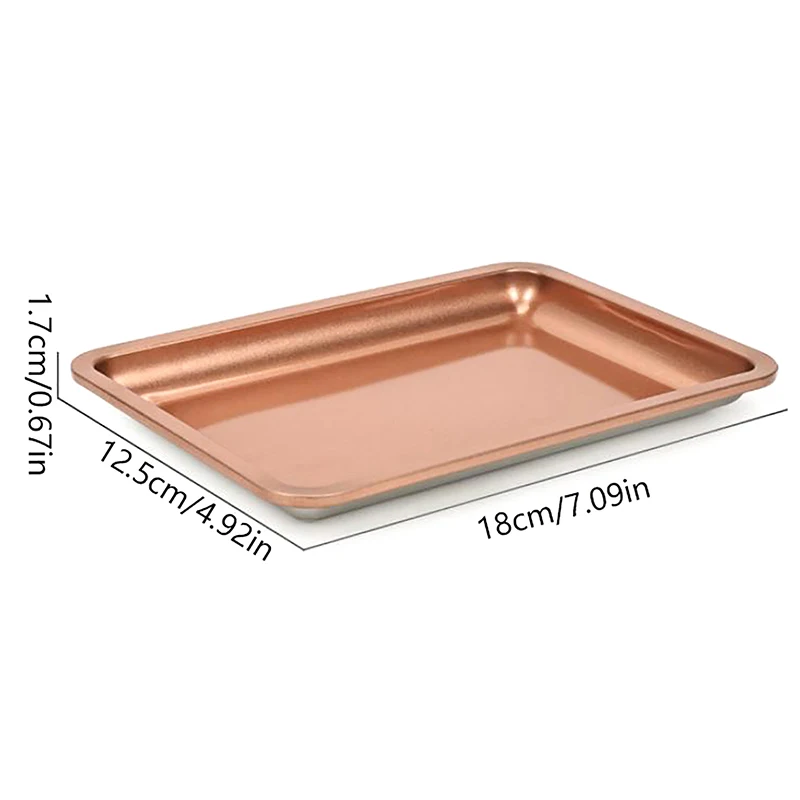 Stainless Steel Cosmetic Storage Tray Jewelry Tray Plate